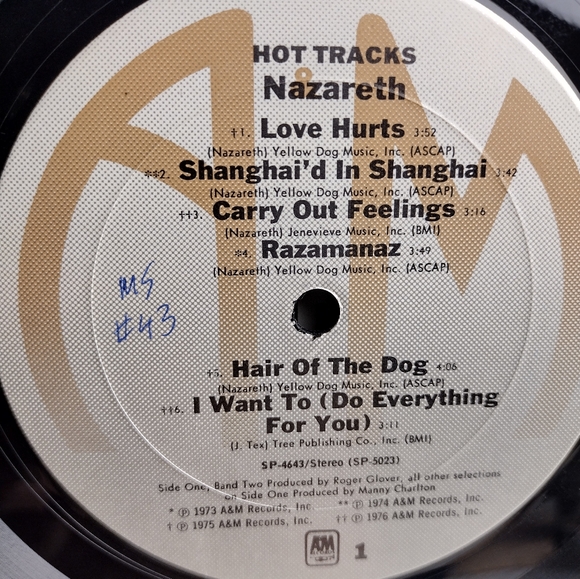 Nazareth Hot Tracks 1977 Vinyl LP Album Record - Picture 6 of 8